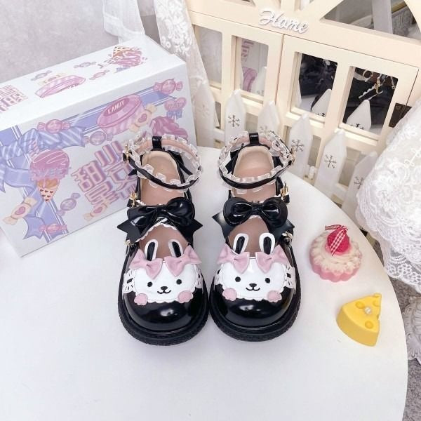 Tiny Bun Lolita Mary Janes - Black / 8