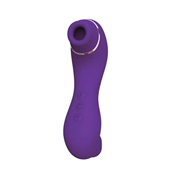 Dual Pleasure Worm Air-Pulse Clitoral Stimulator & Tongue Licking Vibrator, Clitoral Licking, Clit Sucking, Pressure-Wave Technology, Waterproof, Rechargeable, Sex Toy for Women & Couples