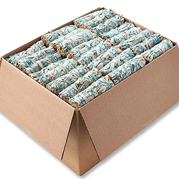 40 White Sage Smudge Sticks ~ Sustainably Grown Sage Bundles for Smudging, Smudge Kit, Ceremony, Spiritual Use, Home & Office Cleansing or Smoke Cleanse (40 Pack)