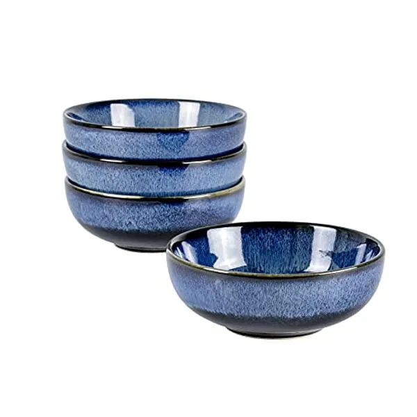 UNICASA Suppenschalen 4er Set Porzellan Müslischale 16cm, Ideal als Suppenschüsseln, Dessertschalen, Cornflakes Schüssel Tafelservice für 4 Personen