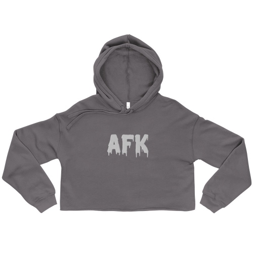 AFK | Crop Hoodie - Storm / L