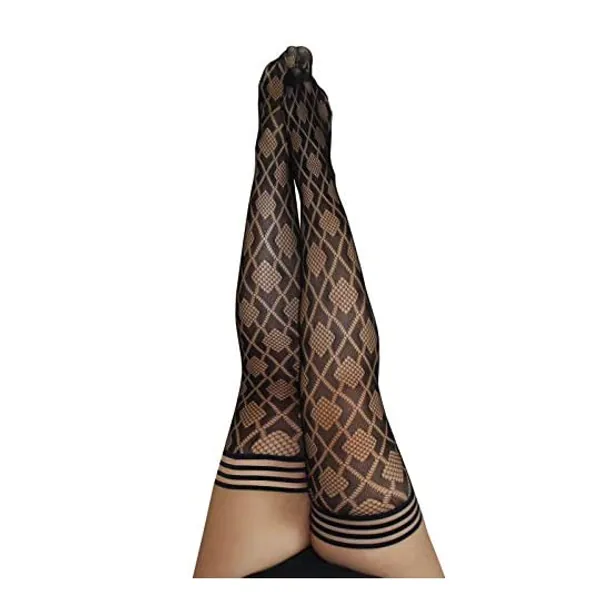 
                            Kix`ies Stockings For Women | Thigh High Stockings with No-Slip Grip Stay Ups Thigh Bands | Womens Thigh High Stockings
                        