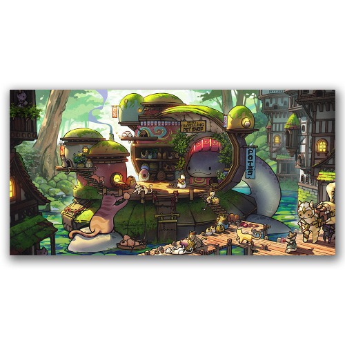 Yurtles Travelling Pot Shop Poster | Matte / 26" x 13"