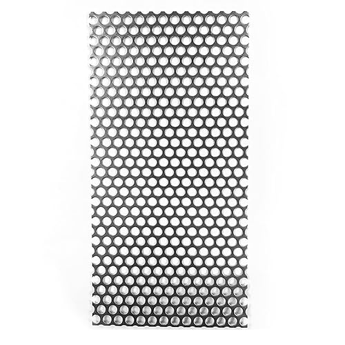 Perforated metal sheets,Perforated stainless steel plate,304 stainless steel metal mesh plate,metal mesh for DIY projects,Used for ventilation, decoration, equipment protection cover, hole0.32in