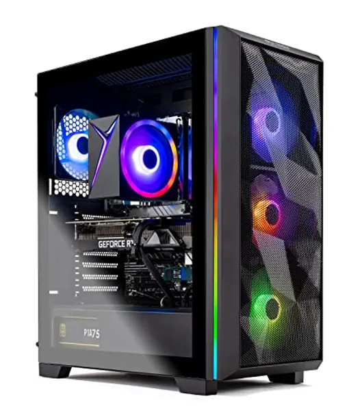 Skytech Gaming Skytech Chronos Gaming PC Desktop – Intel Core i5 12600K 3.7 GHz, NVIDIA RTX 3070, 1TB NVME SSD, 32GB DDR5 RAM, 650W Gold PSU, 240mm AIO, 11AC Wi-Fi, Windows 11 Home 64-bit