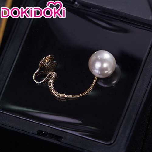 【Ready For Ship】DokiDoki Game Honkai: Star Rail Cosplay Kafka Wig Long Straight Purple Hair / Glasses / Earrings / Ring | Earring*1 Only