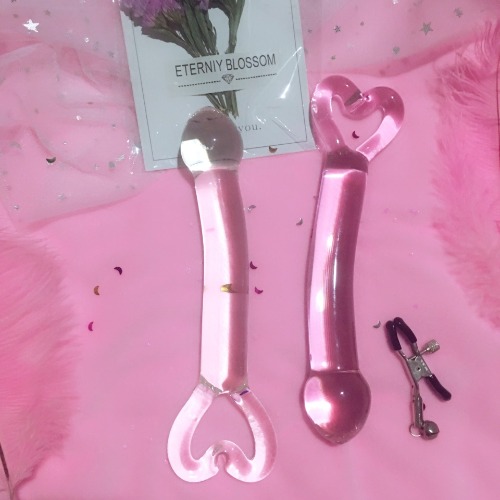 Magic Glass Wands - Curved Heart Wand