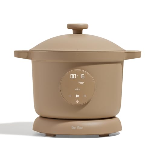 Our Place Dream Cooker | 6-quart Multicooker | 4 Versatile Modes | Pressure Cook, Slow Cook, Sear & Saute, Keep Warm | Hands-Free Steam Release | Tailored Control Panel | Steam - Steam