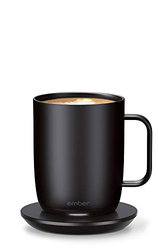 Ember Temperature Control Smart Mug 2, 14 Oz, App-Controlled Heated Coffee Mug with 80 Min Battery Life and Improved Design, Black - Black - 14 oz - Solid