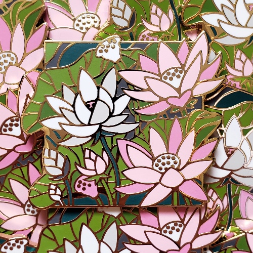 Doki Rosi: Demigirl Lotus Enamel Pin | Default Title
