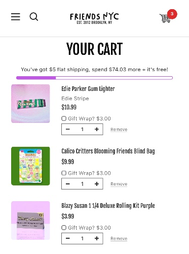 Friends NYC cart 