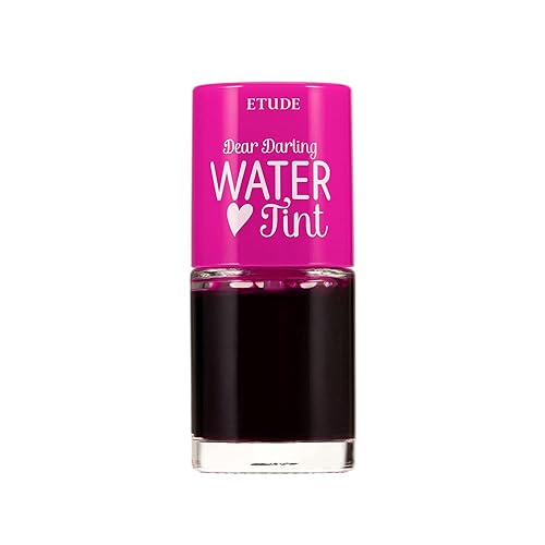 ETUDE Dear Darling Water Tint Strawberry Ade (21AD) | Bright Vivid Color Lip Tint with Moisturizing Pomegranate & Grapefruit Extract to Hydrate your Lips - Strawberry Ade (21AD) - 0.32 Fl Oz (Pack of 1)