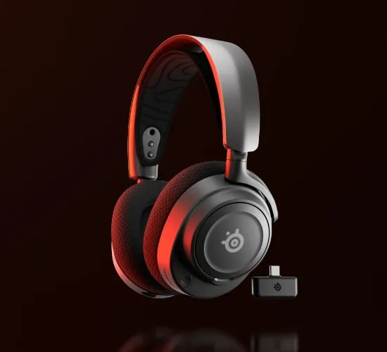 SteelSeries Arctis Nova 7 Wireless Multi-Platform Gaming Headset for PC, PS5, Switch, VR, Mobile — 2.4GHz and Mixable Bluetooth - Neodymium Magnetic Drivers - Black