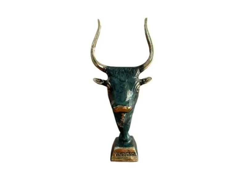 Minotaur Bronze Bull Statue Bull's Head Museum Replica | Etsy