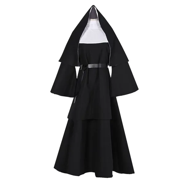 NHUHEQ Nun Costume for Women Halloween Cosplay Adult Costume