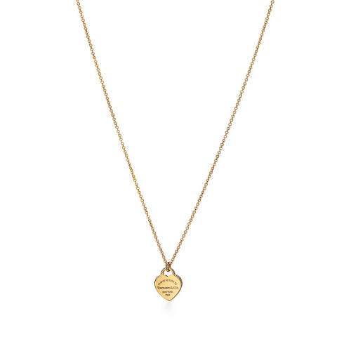 Return to Tiffany™ Mini Heart Tag Pendant in Yellow Gold | Tiffany & Co. Australia