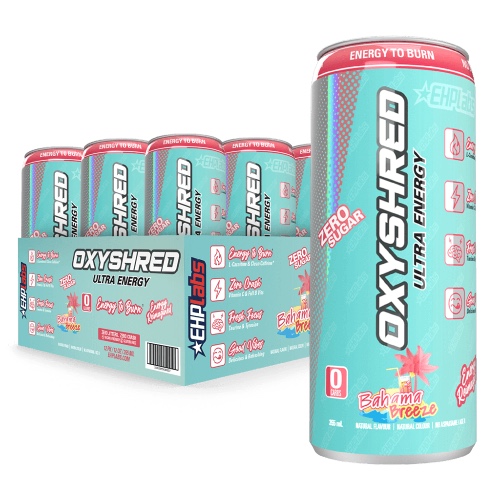 OxyShred Ultra Energy RTD | 12 Pack / Bahama Breeze