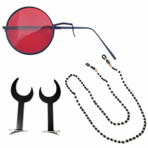 Alastor Glasses Eyeglasses Chain Anime Alastor Monocular Sunglasses Cosplay Prop Accessories - 9274