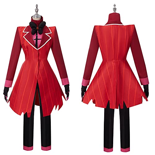 Weixu Anime Alastor Cosplay Costume Red Uniform Suit Halloween Christmas Outfit for Women Men - Medium - New Red Women
