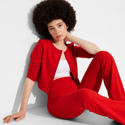 Women's Game Day Cardigan - Wild Fable™ Red XS