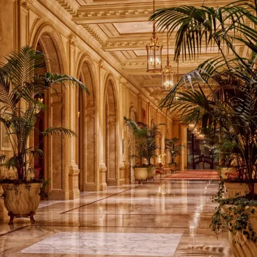 Night at fancier hotel