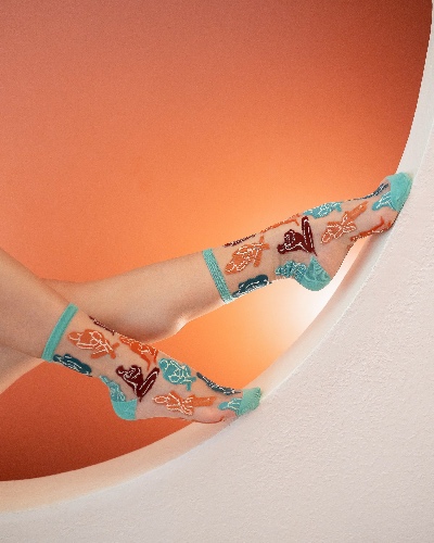 Terracotta Ladies Sheer Crew Sock | Default Title