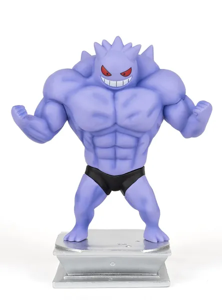 Anime Action Figure Buff Gengar Figure Statue Figurine Bodybuilding Series Collection Birthday Gifts PVC 7 "