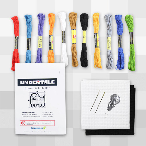 UNDERTALE Cross Stitch Kit & Book Bundle
