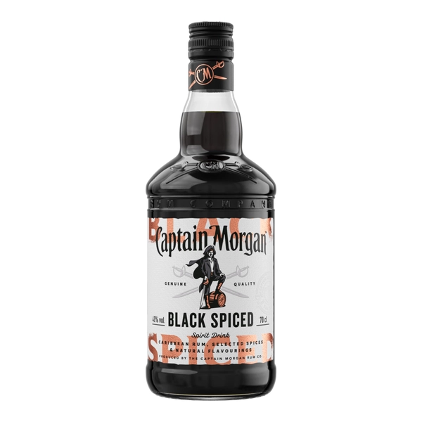 Captain Morgan Black Spiced Rum, 700ml