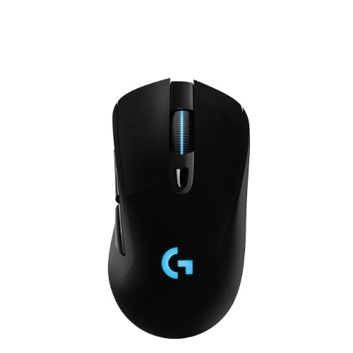Logitech G703 Lightspeed Wireless Gaming Mouse, Hero 25K Sensor, 25,600 DPI, RGB, Adjustable Weights, 6 Programmable Buttons, Long Battery Life, POWERPLAY-Compatible, PC/Mac - Black - HERO 16K version