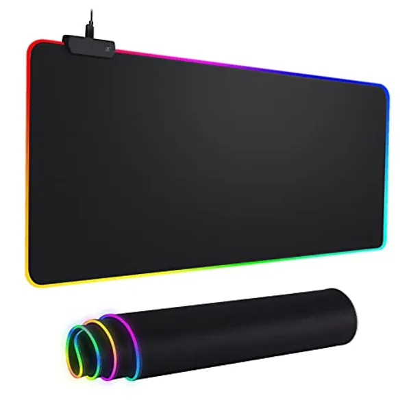 RBG White Gaming Mouse Pad
