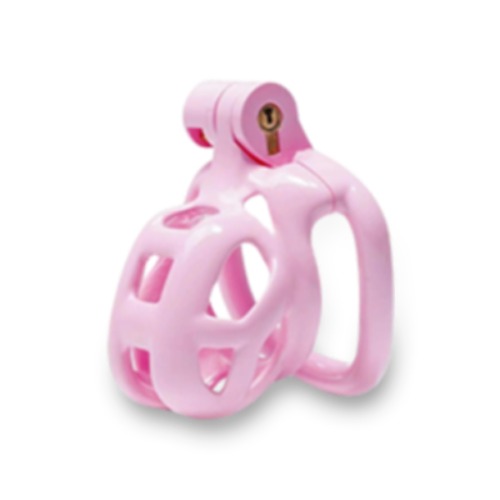 Pink Cobra Chastity Cage - Nub