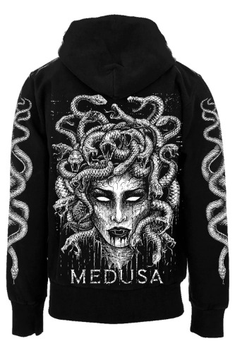Medusa Hoodie [Zipper or Pullover] | Zipper Hoodie / 5XL / Snakes Sleeves