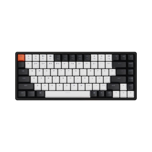 Keychron K2 75% Layout 84 Keys Hot-swappable Bluetooth Wireless/USB Wired Mechanical Keyboard with Gateron G Pro Red Switch/Double-Shot Keycaps/RGB Backlight/Aluminum Frame for Mac Windows Version 2 / Hot-swap Gateron G Pro Blue Switch
