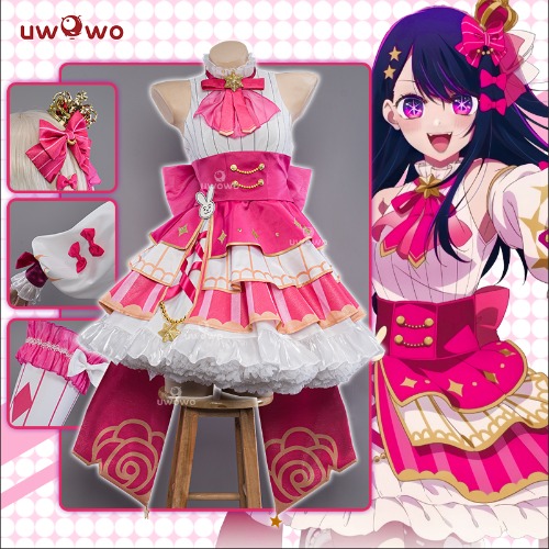 【Pre-sale】Uwowo Anime Oshi no Ko Ai Hoshino Idol Stage Performance Exhibition Ver. Cosplay Costume - M