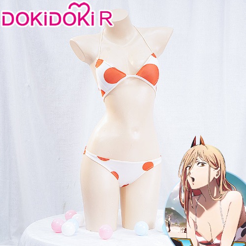 【Ready For Ship】【Size S-3XL 】DokiDoki-R Anime Manga Chainsaw Man Cosplay Power Swimsuit  Costume Chainsawman | M