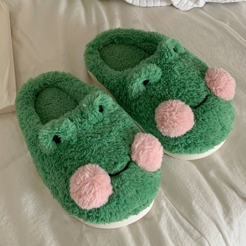 Frog Plush Slippers