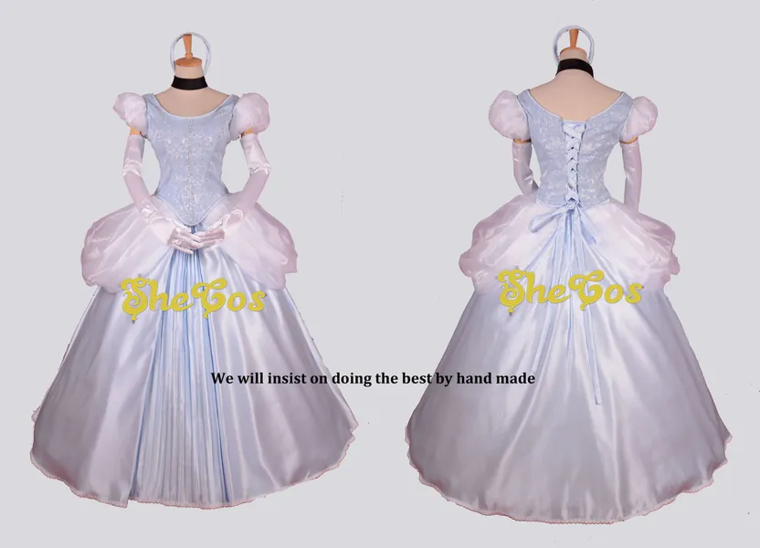 Cinderella Dress adult ,Disney Princess Cinderella Costume Cosplay outfit