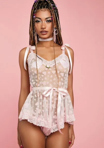 Pulling All Nighters Mesh Romper | Small