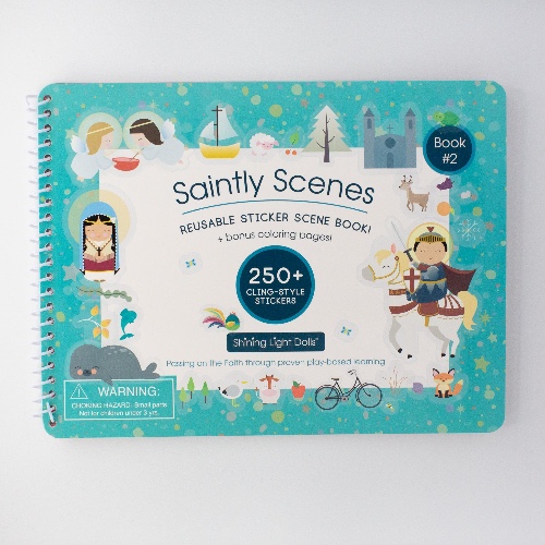 Saintly Scenes Book #2 - Reusable Sticker Scene and Coloring Book | Default Title