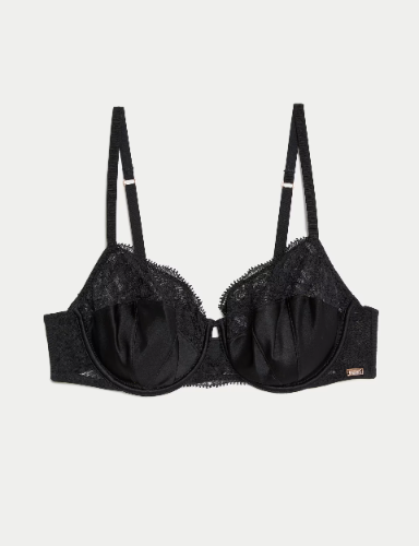Silk & Lace Wired Balcony Bra