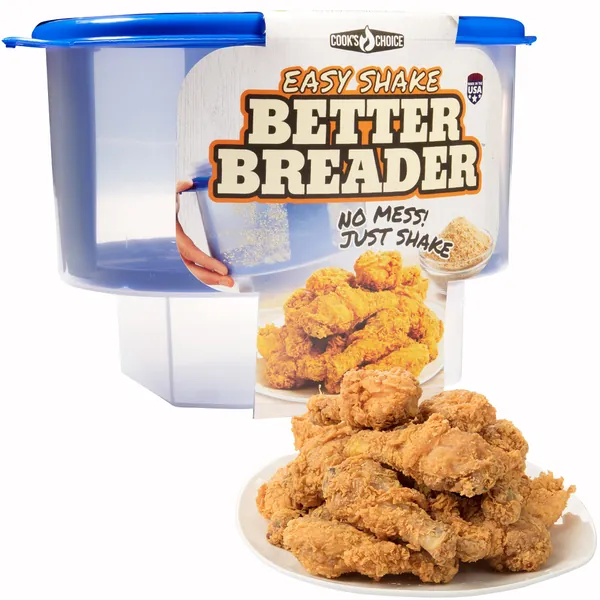 The Original Breader Bowl- All-in-One Mess Free Batter Breading at Home or On-the-Go