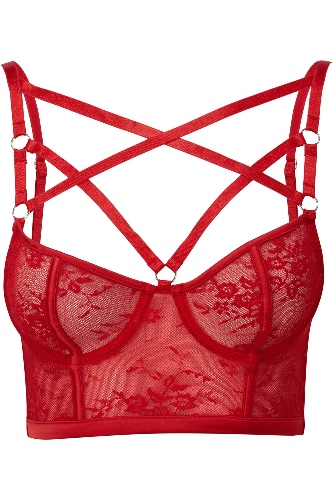 Deadly Attraction Bra [SCARLET] | S / Scarlet / 90% Nylon 10% Elastane
