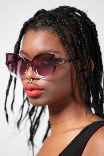 Space Kitty Sunglasses [PURPLE] | One Size / Purple / 100% Plastic.