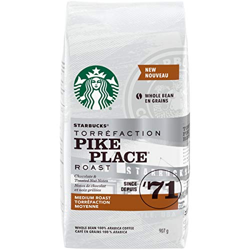 Starbucks Pike Place Whole Bean Medium Roast Coffee, 907 gram - Roast Coffee