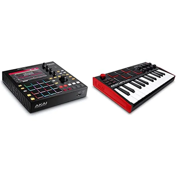 AKAI Professional Music Production Bundle - MPC One Drum Machine, Sampler and MIDI Controller with Beat Pads & MPK Mini MK3 USB MIDI Keyboard controller