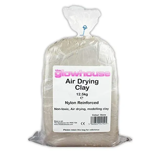 Air Drying Modelling Clay Nylon Reinforced 12.5kg (Stone)