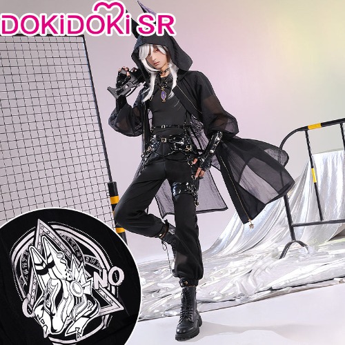 【Jacket&Ear&Belt Only Ready For Ship】DokiDoki-SR Game Genshin Impact Cosplay Cyno Sniper Killer Costume Casual Wear | Fullset-PRESALE / L