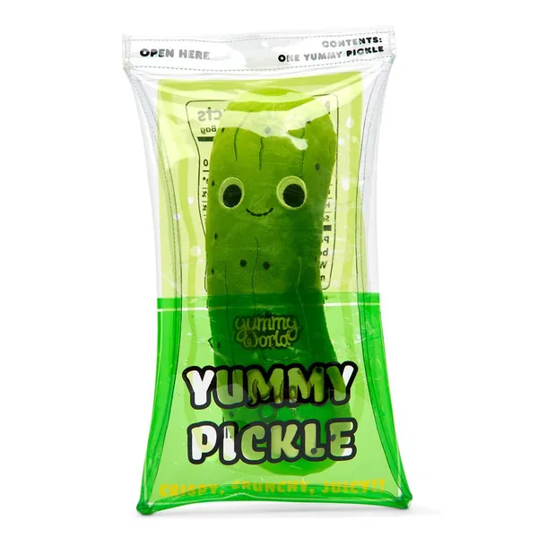 Yummy World - Crunchy Pickle In Bag - Kidrobot 10" Plush (Pre-order) Jul 2022