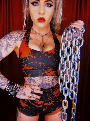 Blood Lust High-Impact Bra — Black Widow Yoga